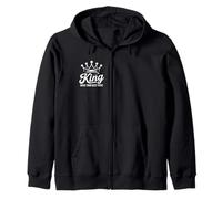 King Make Your Best Move Scacchi Design Felpa con Cappuccio