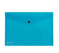 KING MEC - 00111316 - Busta con bottone Pull - 21 x 29,7 cm - azzurro - King Mec - 30044 - Conf. da 5 Pz. - 00111316
