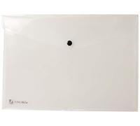 King Mec - 00111318 - Busta con bottone Pull in polipropilene trasparente (conf.5)