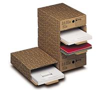 King Mec CF6 A4 Scatola per la conservazione di Documenti Marrone