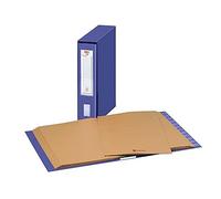 Classificatore alfanumerico con custodia King Mec MEC 12 dorso 7 cm blu 11304