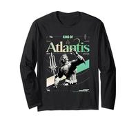 King of Atlantis Trident Pose DC Sea King Fan Preferito Maglia a Manica