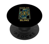 King of Bling Jewelry Lover dichiarazione PopSockets PopGrip Adesivo