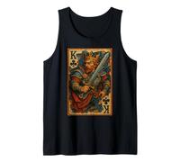 King of Clubs Warrior Medieval Fantasy Card Lucky Poker Canotta