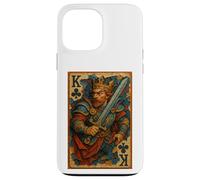 King of Clubs Warrior Medieval Fantasy Card Lucky Poker Custodia per iPhone 13 Pro Max