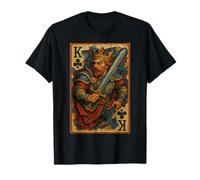 King of Clubs Warrior Medieval Fantasy Card Lucky Poker Maglietta