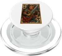 King of Clubs Warrior Medieval Fantasy Card Lucky Poker PopSockets PopGrip per MagSafe