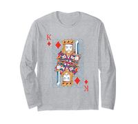 King of Diamonds - Carta da Gioco con Carte da Poker Maglia a Manica