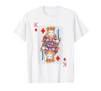 King of Diamonds - Carta da Gioco con Carte da Poker Maglietta