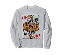 King of Diamonds - Carte da Gioco con Selfie Moderno Felpa