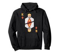 King of Diamonds - Costume da Gruppo di Carte di Halloween Felpa con Cappuccio