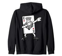 King of Diamonds Dab Funny Dabbing Card Felpa con Cappuccio
