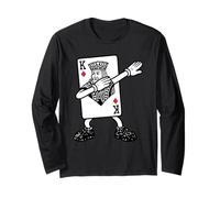 King of Diamonds Dab Funny Dabbing Card Maglia a Manica