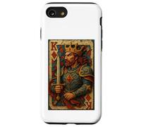 King of Diamonds Warrior Medieval Fantasy Card Lucky Poker Custodia per iPhone SE (2020) / 7/8