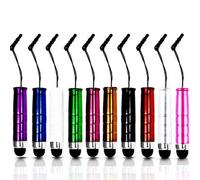 King of flash 10 x mini stilo touch screen penna con tappo da attaccare al jack per cuffie da 3.5 mm