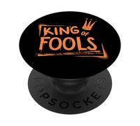 King of Fools - Stile graffiti, design grafico streetwear PopSockets PopGrip Adesivo