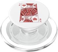 King Of Hearts Classic Card Game Icon Valentine Graphic PopSockets PopGrip per MagSafe