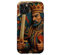 King of Hearts Playing Card Fantasy Paper Cut Lucky Poker Custodia per iPhone 11 Pro