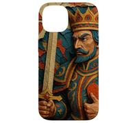 King of Hearts Playing Card Fantasy Paper Cut Lucky Poker Custodia per iPhone 14