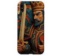 King of Hearts Playing Card Fantasy Paper Cut Lucky Poker Custodia per iPhone XS Max