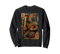 King of Hearts Playing Card Fantasy Paper Cut Lucky Poker Felpa