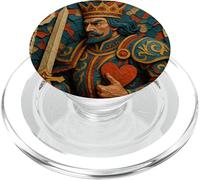 King of Hearts Playing Card Fantasy Paper Cut Lucky Poker PopSockets PopGrip per MagSafe