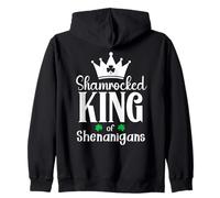 King of Shananigans Malarkey Shenanigator Shenanigans Begin Felpa con Cappuccio