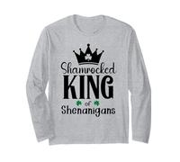 King of Shananigans Malarkey Shenanigator St Patricks Irish Maglia a Manica
