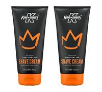 King of Shaves 2-in-1 Shaving Cream & Face Moisturiser for Men Shave Care | TWIN-PACK | Shaving Cream for Men | Shaving Kit for Men | Shaving Soap | Shave Cream