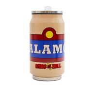 King Of The Hill Alamo Birra Logo Acciaio Inox Bere Can Tiene 266ml