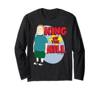 King of the Hill Bobby Hill Show Logo Cartoon Maglia a Manica
