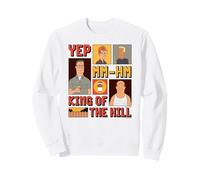 King of The Hill Hank Dale Bill And Boomhauer Panels Poster Felpa