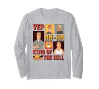 King of The Hill Hank Dale Bill And Boomhauer Panels Poster Maglia a Manica