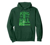 King of the Hill Hank Hill Mowing the Lawn Logo Cartoon Felpa con Cappuccio