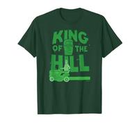 King of the Hill Hank Hill Mowing the Lawn Logo Cartoon Maglietta