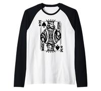 King of The Remote Control Funny Graphic novità Padre Maglia con Maniche Raglan