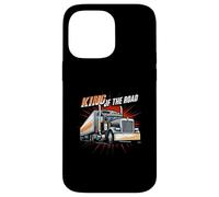King of the Road Semi Trucker Driver Big Rig Design Custodia per iPhone 14 Pro Max