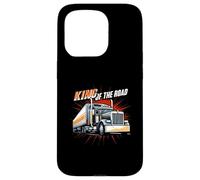 King of the Road Semi Trucker Driver Big Rig Design Custodia per iPhone 15 Pro