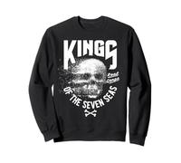 King of The Seven Seas Wild Abstract Skull Real Gangs Felpa