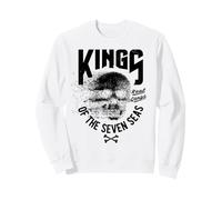 King of The Seven Seas Wild Abstract Skull Real Gangs Felpa