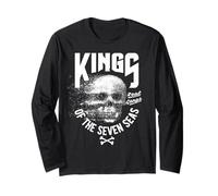 King of The Seven Seas Wild Abstract Skull Real Gangs Maglia a Manica