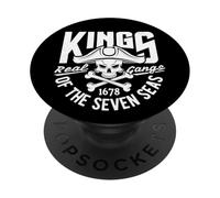 King of the Seven Seas Wild Abstract Skull Real Gangs PopSockets PopGrip Adesivo