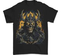 King Of The Underworld Demone Teschio Uomo T-Shirt 100% Cotone