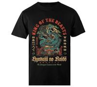 King of Thea Beast Kaido Maglietta da Uomo Nera da Uomo Regular
