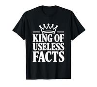 King of Useless Facts Divertente Trivia Appassionato Maglietta