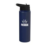 King Patrick Crown - Nome personalizzato Compleanno #1 Vincitore Stainless Steel Insulated Water Bottle