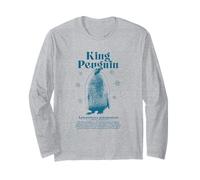 King Penguin Cute Encyclopedia Vintage Zoology Maglia a Manica