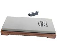 King, pietra giapponese per affilare combinazione grit 1000/6000 KW-65 e guida per angolo della lama Naniwa QX-0010, 2 articoli