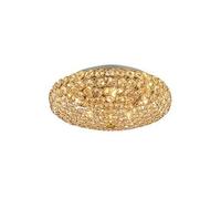King pl5 plafoniera soffitto oro con cristalli incastonati