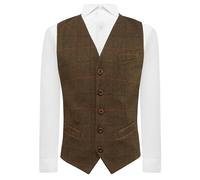 King & Priory - Gilet - Uomo Dijon Brown XL